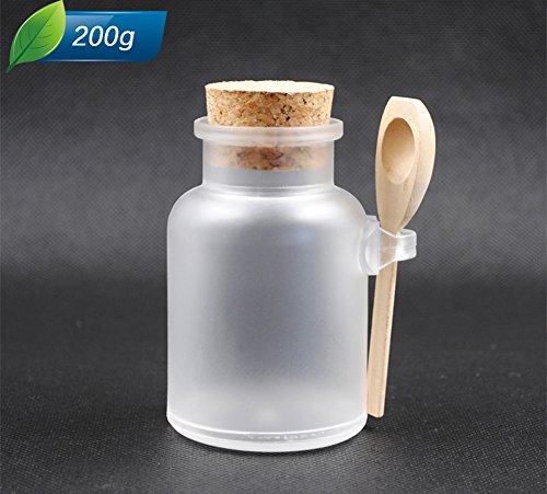 2 kom 200ml Prazna plastična kupatila sol komistični krem ​​za boce za boce u prahu posuda sa čepom
