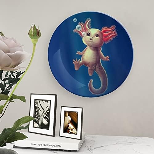 Lijepa Axolotl keramička kost Kina Dekorativne ploče sa štandom viseći ukrasima Ploče za večeru