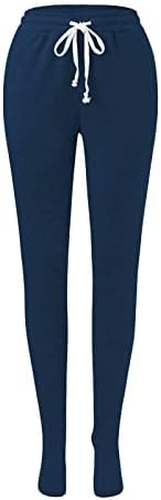 Miashui Ženske tople hlače Ležerne prilike Ženske klasične hlače Visoko struka Pan labave povoljne pantalone Ženske hlače Ležerne prilike