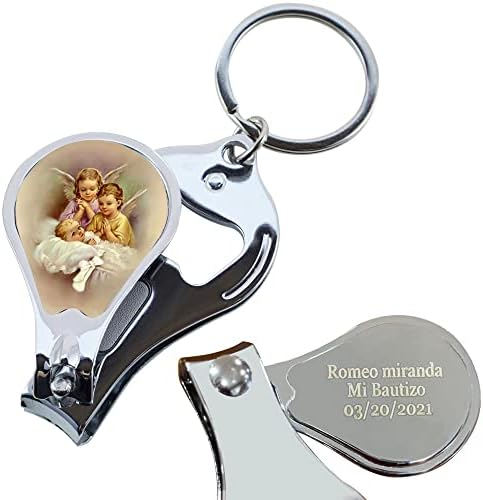 Personalizirani Privjesci za ključeve s graviranim krštenjem - Privezak za ključeve sa Škaricom za nokte i otvaračem