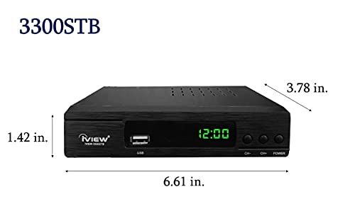 IVIEW 3300STB ATSC Converter kutija sa snimanjem, media player, ugrađeni digitalni sat, analogni za digitalni,