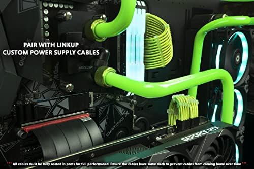 LINKUP - Ultra PCIe 4.0 x16 Riser kabel [RTX4090 RX6950XT X570 B550 Z690 testirani] Oklopljeni vertikalni nosač