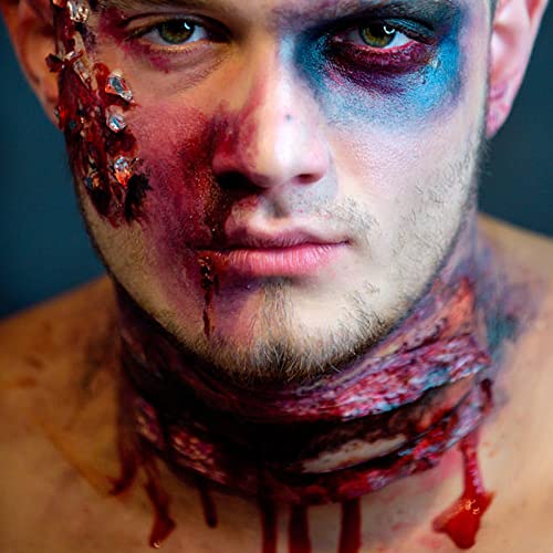 Meicoly Halloween Special Effects SFX komplet za šminkanje, lažna krvna rana, vosak ožiljaka, šminka