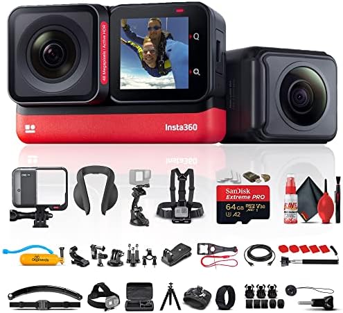 INSA360 One RS Twin Edition Vodootporna akcijska kamera 4K 60FPS, 360 kamera, stabilizacija, 48MP fotografija,