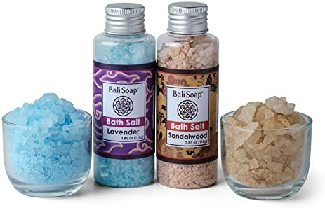 Poklon set sol za kupanje i sandalovo drvo, idealno za bolove mišiće, detoks, opuštanje i stres reljever, mali