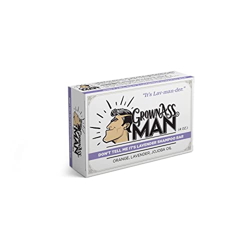 Grown Ass Man Co. - Čvrsti šampon Bar Rich Lather 3 u 1: kosa, brada & pranje tijela - bez plastike & amp;