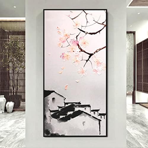 Jfniss uljane slike ručno oslikane-moderni minimalistički sažetak Jiangnan Plum Blossom uljano slikarstvo