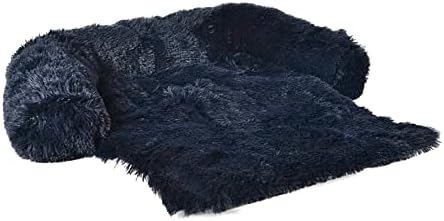 Max & Marlow Plish Faux Fur Potkriveni kauč na razvlačenje i mornaricu za kućne ljubimce, velika