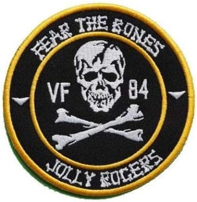 Američka mornarica Fighter Squadrion VF-84 Eskadrila Jolly Rogers Oznaka vezena ručna vojska vojska taktička