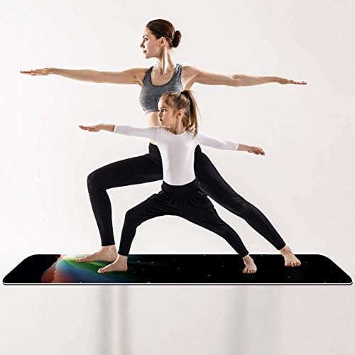 DJROW Yoga Mat Space Star Pattern natural Pilates Vježba Mat Eco Friendly Gym mat Thickness 1/4
