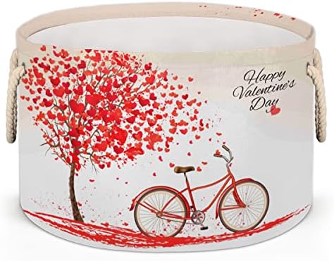 Balentinski baloni za valentinovo zaljubljeni baloni za bicikle velike okrugle košare za skladištenje rublja