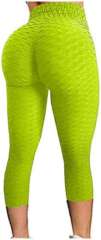 FQZWONG ženske joge hlače Visoki struk Slim Stretch pantalona za trčanje sportski tajica guza podizanje trbuške
