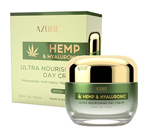 Azure Hemp hranjiva vrijednost Set-konoplja & aloe Serum za lice, ulje sjemena konoplje & amp;