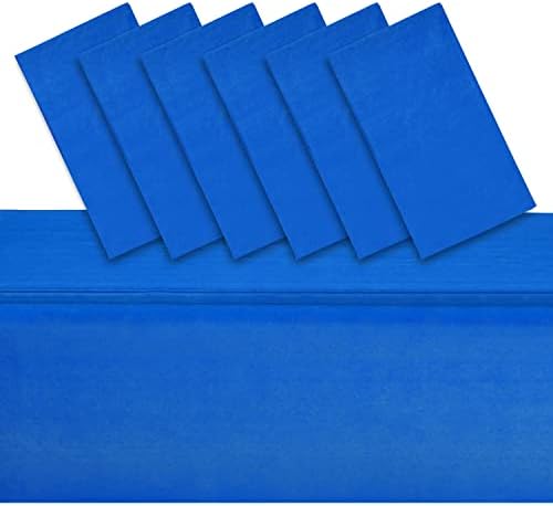 Juvale 6 Pack Plastic Royal Plava stolnjak za zabave, pravokutni ukrasi stola, 54 x 108 inča, poklopac