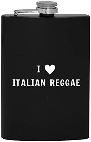 I srce volim italijansku Reggae-8oz Hip bocu za piće alkohola
