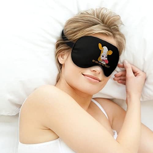 Smiješna krava za spavanje Maska za oči Slatka slijepotraofove pokriva sjenilo za žene za muškarce Pokloni