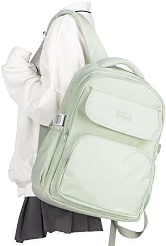 Wepoet Jednostavni estetski ranac za školu, lagani casual backpack ruksaka za žene, putnički laptop