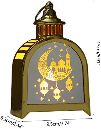 EID LED Wind Lights, 2023 Ramadan-ukrasi za fenjere za dom, Ramazan-Kareem Party muslimani Islamska lampa-Ornament