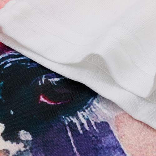 Ženski Vrhovi Tie Dye Dream Misteriozni Konjski Print Kratki Rukavi Majice Casual Ljetni V Vrat