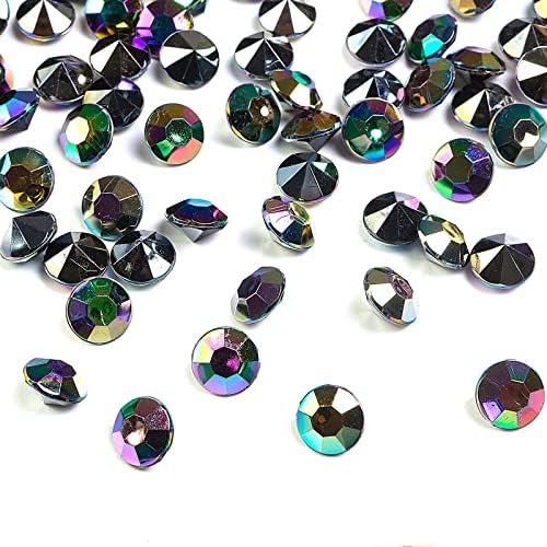 800 kom crne tablice Rasicački akrilni dijamanti dragulja za vjenčane ukrase, zabavne favoriče,