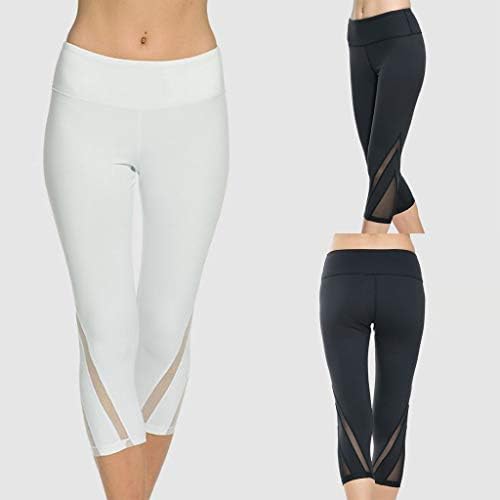 Trendinao ljetne ženske muške hlače za šljave rastezanje Skinny Sports Active vježba visoki struk Capri Yoga