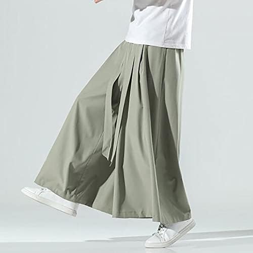 Miashui opuštene pantalone za muškarce Casual pantalone Ice svilene pantalone velike pantalone za noge široke