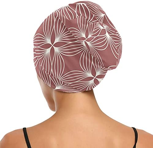 Sjemenska kapa za spavanje šešir za spavanje BONNET Cvjetni cvjetovi Geometrijski za žene Noćni omot