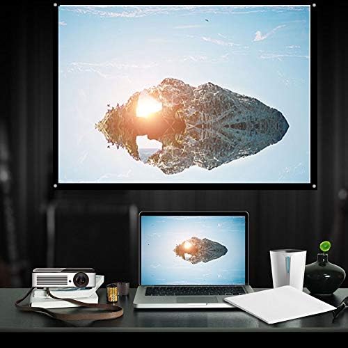 LHLLHL prijenosni projekcijski ekran sa ciradom bijelog projektora s projekcijama ljepila i kukinja