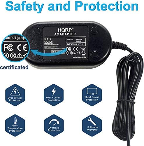 HQRP AC električni adapter kompatibilan sa Samsung SC-D372 / SCD372 kamkorderom -