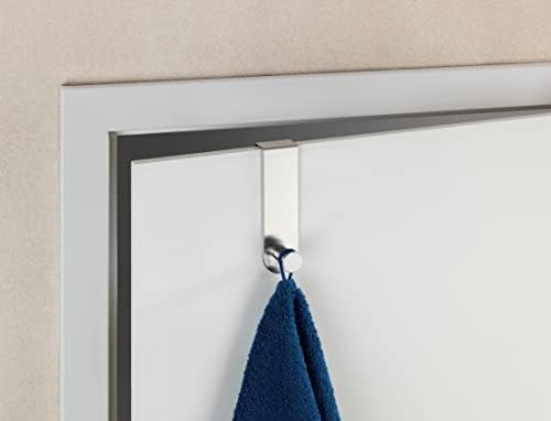 Wenko vrata Celano-kupaonica, kuka za ručnik, nehrđajući čelik, srebrni mat, 6 x 4 x 14 cm