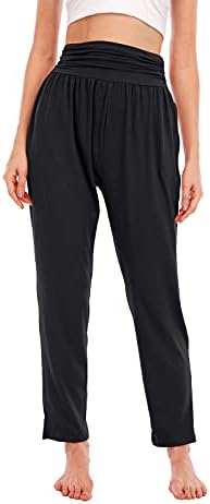 Faylr Womens High Struk hlače Strechy elastična radna casual pantalona za vježbanje salon za