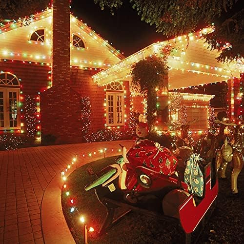 Sekmet 100kom holiday Light Clips Božić svjetlo kuke, oluci& šindre kuke, krov, ograda kuke za viseći