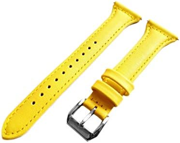 Nickston Yellow Color Slim Band kompatibilan sa Garmin Vivoactive 4 45 mm SmartWatch elegantna mekana