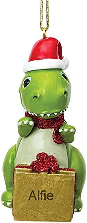 Chichi pokloni personalizirana slatka dinosaurusa ukras za božićnu jelku ukras Bauble sa laserskim