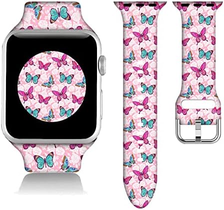 Leptir Pokloni Mramorni ukrasi za ručne pojaseve za ručne narukvice za Apple Watch Band 38mm / 40mm /