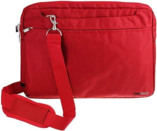 Navitech crvena glatka putna torba otporna na vodu - kompatibilna sa TCL NXT papirom 12 Pro 12.2 tablet