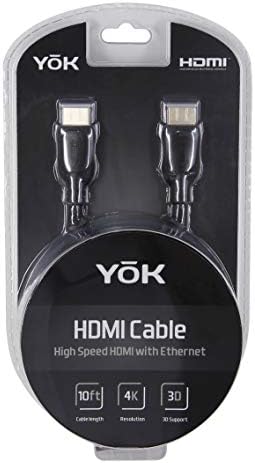 Yok 10 stopa HDMI 2.0 premium kabel - odličan za igranje, filmove i još mnogo toga.