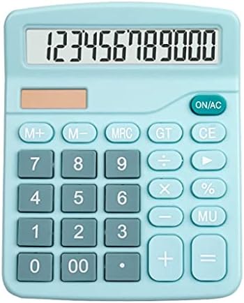SXNBH Blue Pink 12-znamenkasti stol solarni kalkulator Veliki tasteri Financijski poslovni računovodstveni alat