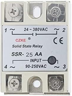 TINTAG SSD relej SSR 10AA 25AA 40AA AC kontrola AC Bijela školjka jednofazna bez plastičnog poklopca