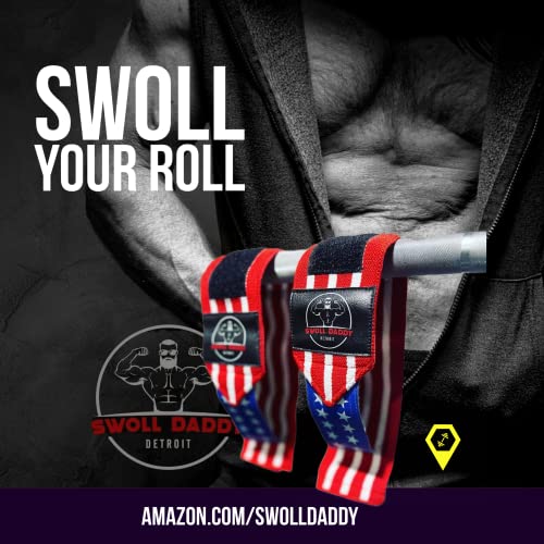 Swoll Daddy Worps - 18 Premium razred sa petljima palca - nosač zgloba - Muškarci i žene - Trening