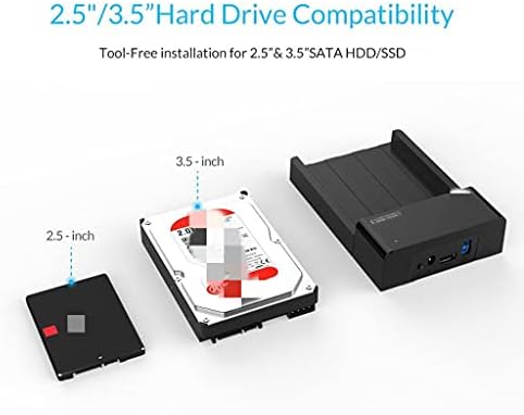 XDCHLK 2.5 3.5 inčni HDD Caddy SATA na USB Tip B ESATA vanjski SSD kućišta do 16TB HDD priključne stanice za