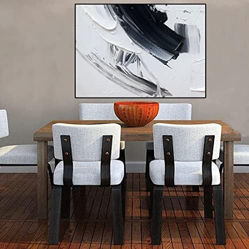 crno-bijele apstraktne ruku debelo ulje slika moderna tema stil zid art dekorativna slika