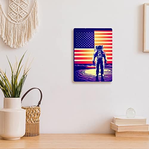 Astronaut Design Metal Photo Prints - Space Decor Slika-America Design Decor Slika