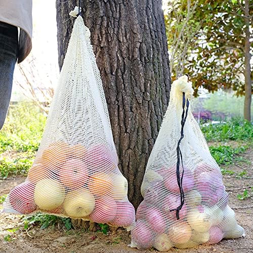 deebree mrežaste torbe za višekratnu upotrebu za povrće 30 lbs kapacitet, 20×28 lukove za luk prozračna