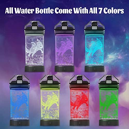 Lampeez Axolotl flaša za vodu, Axolotl poklon Osvijetlite djecu sa 3D dizajnom - 14 OZ Tritan BPA