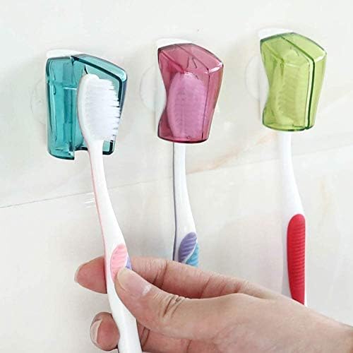 U-M pulabo zgodan i praktičan 3kom kupatilo zidni usisna čaša držač četkice za zube stalak poklopac kapa
