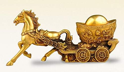WellieSTR (11,5 inča Kineski Fengshui ručno rađeni mesing bogate statue konja poklon za uređenje