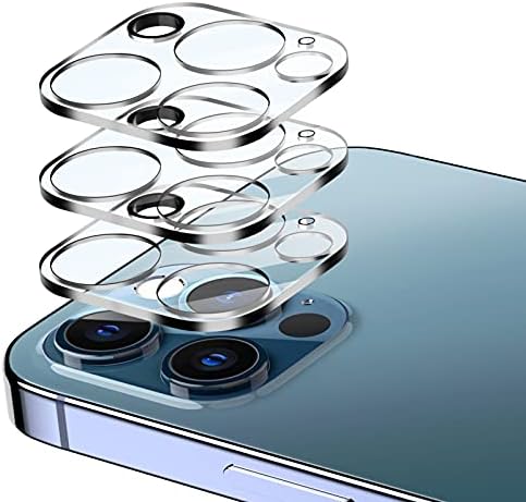 EGV [3 paketa štitnik za sočiva kamere kompatibilan sa iPhoneom 12 Pro 6,1-inčnim [Premium kaljeno staklo] [protiv