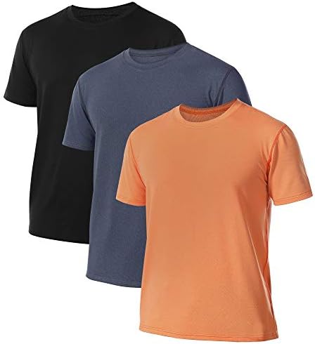 Yomover Workout T majice za muškarce 3 pakovanje kratkih rukava Držite cool brz suhi atletski trčanje ribolovne