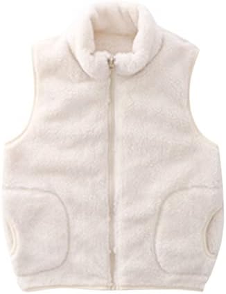 Toddler Kids Boys Girls Winter Solid Fleece sa patentnim kaputom od jakne za zatvaranje zgusnuta odjeća Veliki